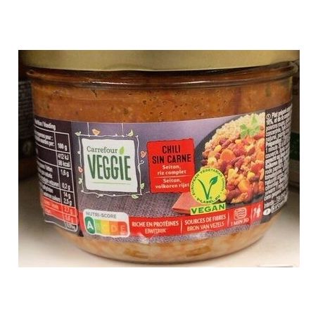 Carrefour Veggie 380G Chili Sin Carne Crf