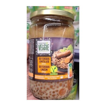 Carrefour Veggie 650G Sei'Cisse Lentilles Crf