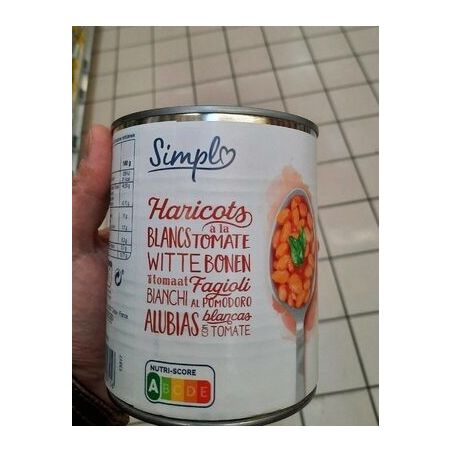 Simpl 4/4Haricots Blcs Tomate S