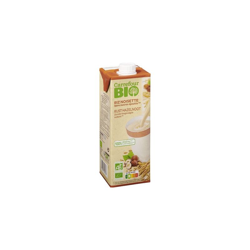 Carrefour Bio 1L Boisson Riz Noiset Crf