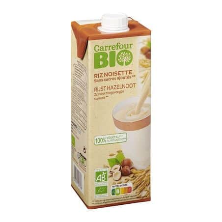 Carrefour Bio 1L Boisson Riz Noiset Crf