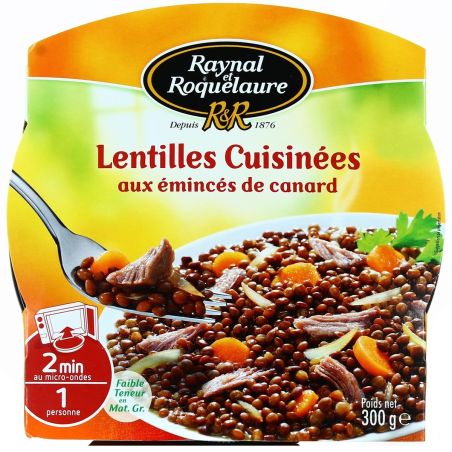 Raynal & Roquelaure Raynal&Roquelaure Lentilles Emince Canard Bq,M.Onde, 300G