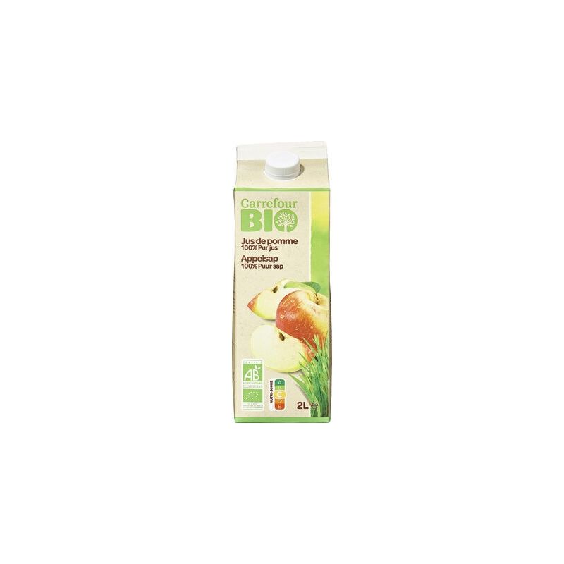 Carrefour Bio 2L Pure Jus Pomme Crf