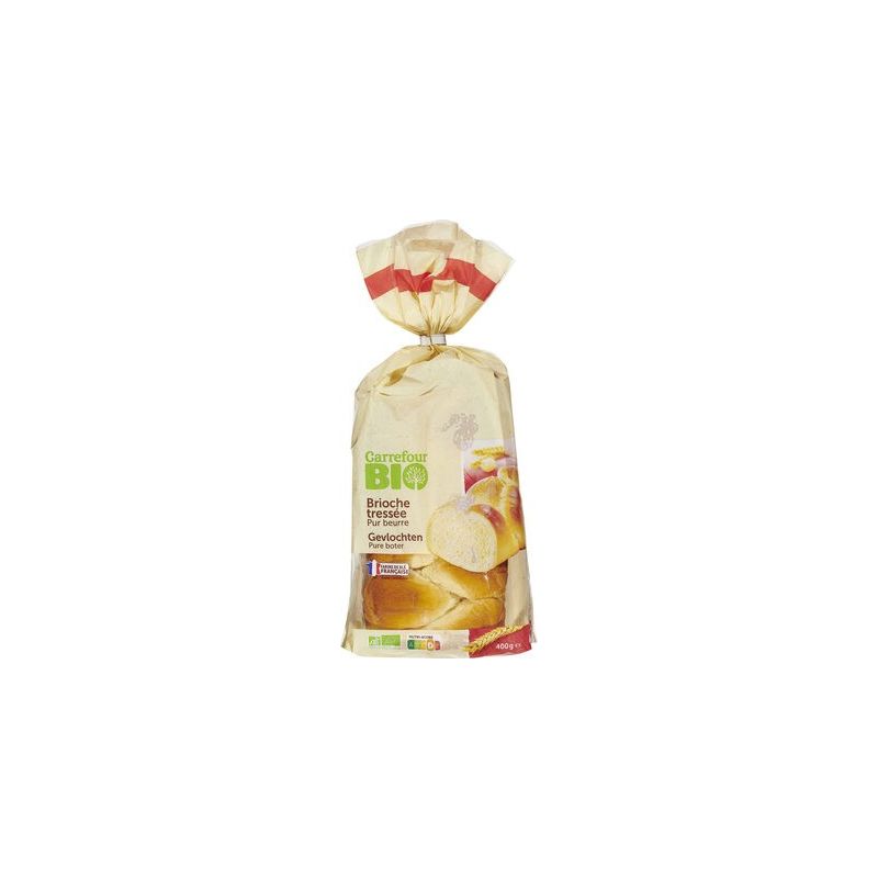 Carrefour Bio 400G Brioche Tressée Pur Beurre Crf