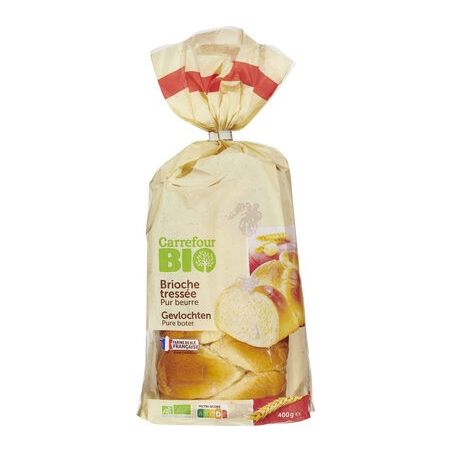 Carrefour Bio 400G Brioche Tressée Pur Beurre Crf