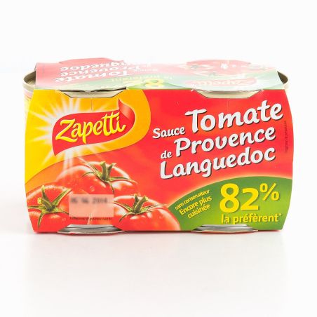 Zapetti Sauce Tomate : Les 2 Boites De 190 G