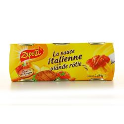 Zapetti Sauce Italienne A La Viande Rôtie : Lot De 3X190G