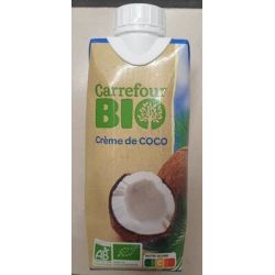 Carrefour Bio 330Ml Creme De Coco Crf B