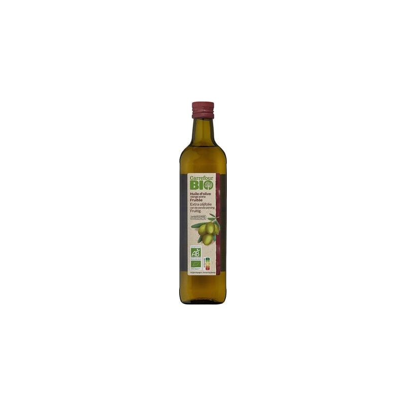Carrefour Bio 75Cl Huile Olive Extra Vierge Fruite Crf