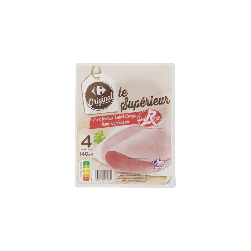 Crf Cdm 140G 4T Jambon Supérieur Porc Label Rouge Original