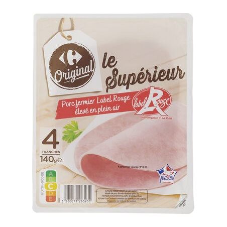 Crf Cdm 140G 4T Jambon Supérieur Porc Label Rouge Original