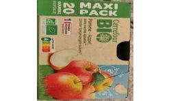 Carrefour Bio 90G X20 Purée De Fruits Sans Sucres Ajoutés Crf