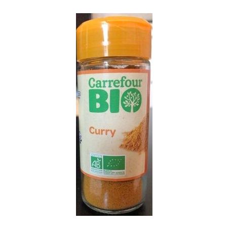 Carrefour Bio Flacon 31G Curry Poudre Crf