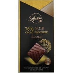 Carrefour Selection 80G Chocolat Noir 76% Cacao Epicé Boisé Crf