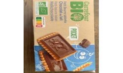 Carrefour Bio 200G Petit Beurre Chocolat Au Lait Crf
