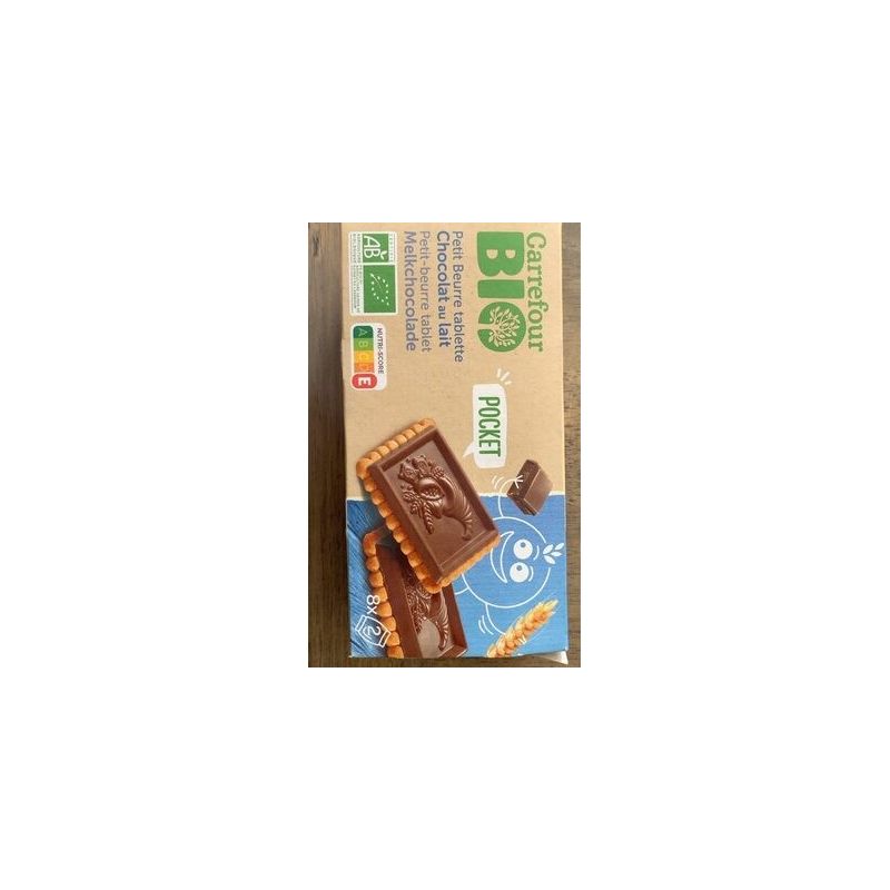 Carrefour Bio 200G Petit Beurre Chocolat Au Lait Crf