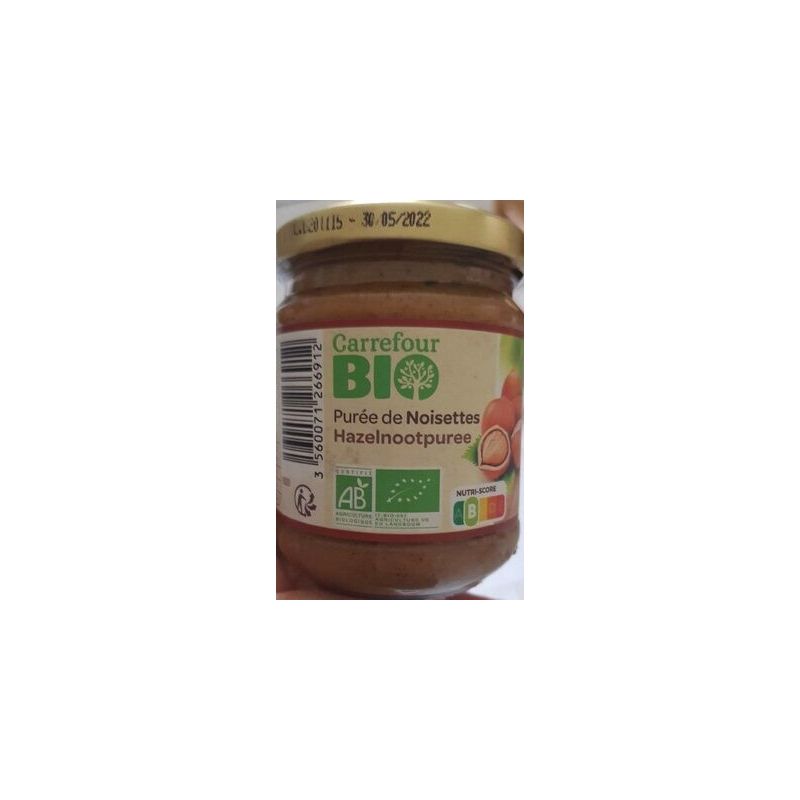 Carrefour Bio 170G Puree De Noisette Crf
