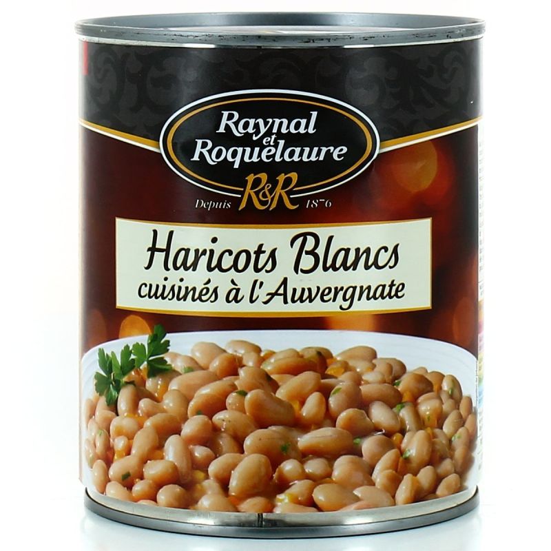 Raynal Et Roquelaure Plat Cuisiné Haricots Blancs Auvergnate : La Boite De 820 G