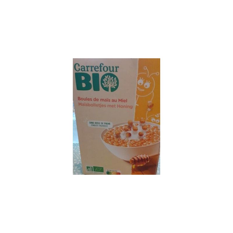 Carrefour Bio 375G Céréales Boules Au Miel Crf