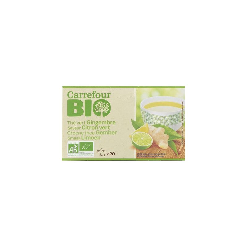 Carrefour Bio X20 The Vert Ging Cit Crf