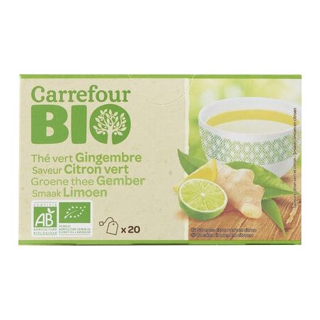 Carrefour Bio X20 The Vert Ging Cit Crf