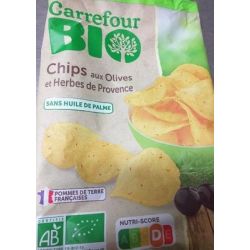 Carrefour Bio 100G Chips Olives Herbes De Provence Crf