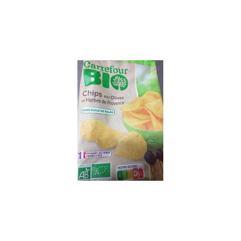 Carrefour Bio 100G Chips Olives Herbes De Provence Crf