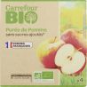 Carrefour Bio 4X100G Puree Pomme Ssa Crf