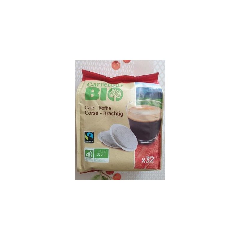 Carrefour Bio X32 Dosettes Café Corsé Crf