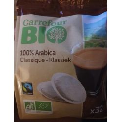 Carrefour Bio X32 Dosettes Café Arabica Classique Crf