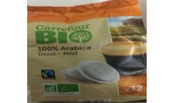 Carrefour Bio X32 Dosettes Café Arabica Doux Crf