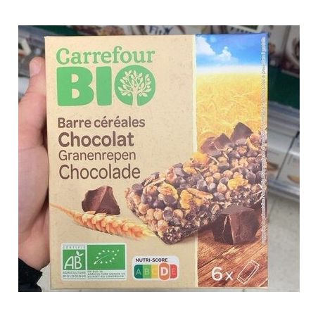 Carrefour Bio 138G Barres Cerea Choc Cr