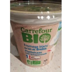 Carrefour Bio 400G Fromage Blanc Lait De Brebis Crf