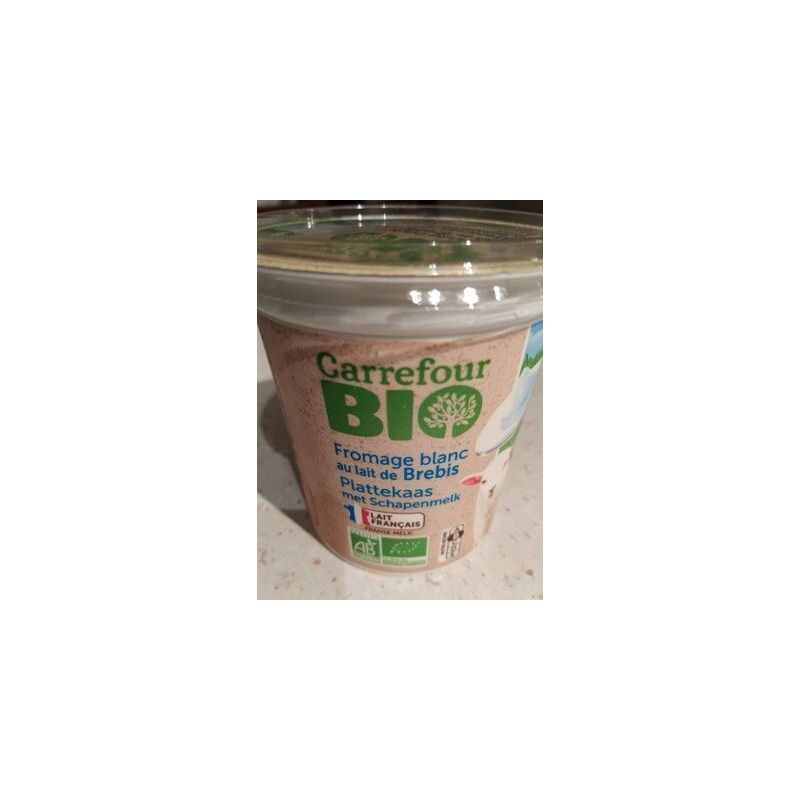 Carrefour Bio 400G Fromage Blanc Lait De Brebis Crf