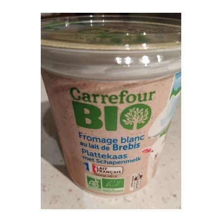 Carrefour Bio 400G Fromage Blanc Lait De Brebis Crf