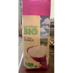 Carrefour Bio 1Kg Riz Basmati Blanc Crf