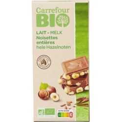 Carrefour Bio 200G Tab Choc Lait/Noi B