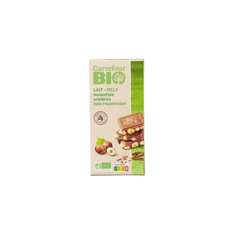 Carrefour Bio 200G Tab Choc Lait/Noi B