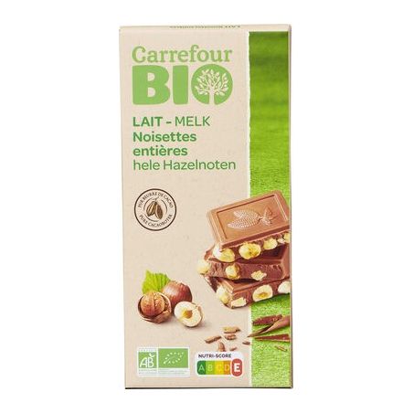 Carrefour Bio 200G Tab Choc Lait/Noi B