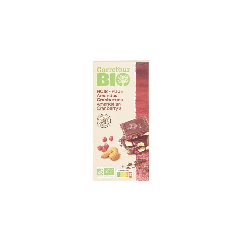 Carrefour Bio 200G Tablette Chocolat Noir Crf