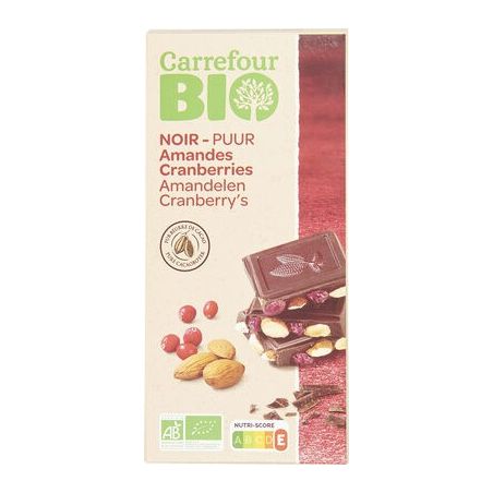 Carrefour Bio 200G Tablette Chocolat Noir Crf
