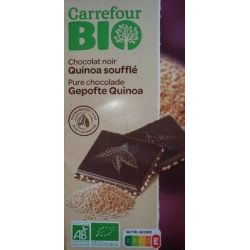 Carrefour Bio 100G Chocolat Noir Quinoa Crf
