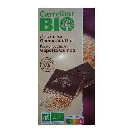 Carrefour Bio 100G Chocolat Noir Quinoa Crf