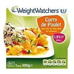 Weight Watchers 300G Curry De Poulet Deux Riz, Méli-Mélo Légumes Bqt Mo W