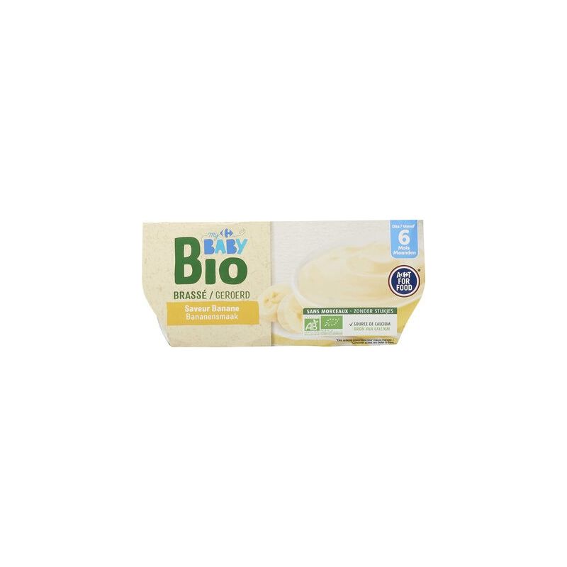 Crf Baby Bio 4X100G Dessert Lacte Saveur Banane