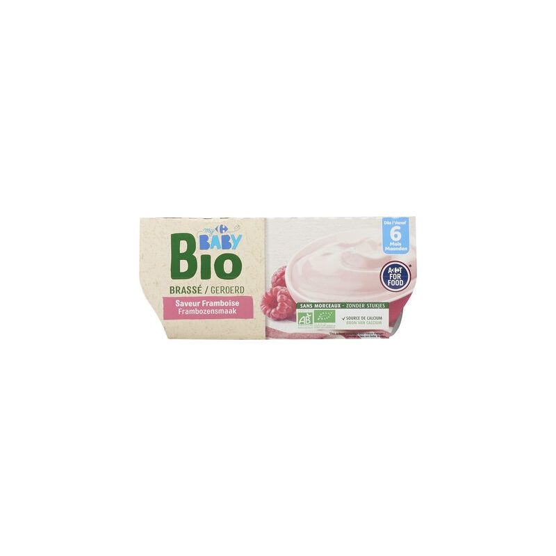 Crf Baby Bio 4X100G Dessert Lacte Saveur Framboise