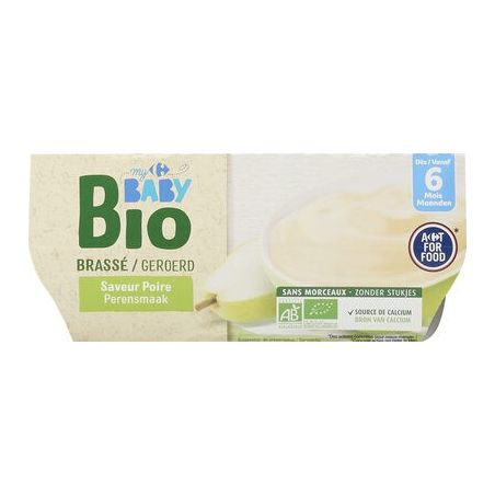 Crf Baby Bio 4X100G Dessert Lacte Saveur Poire