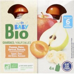 Crf Baby Bio 4X90G Gourde Compote Cocktail