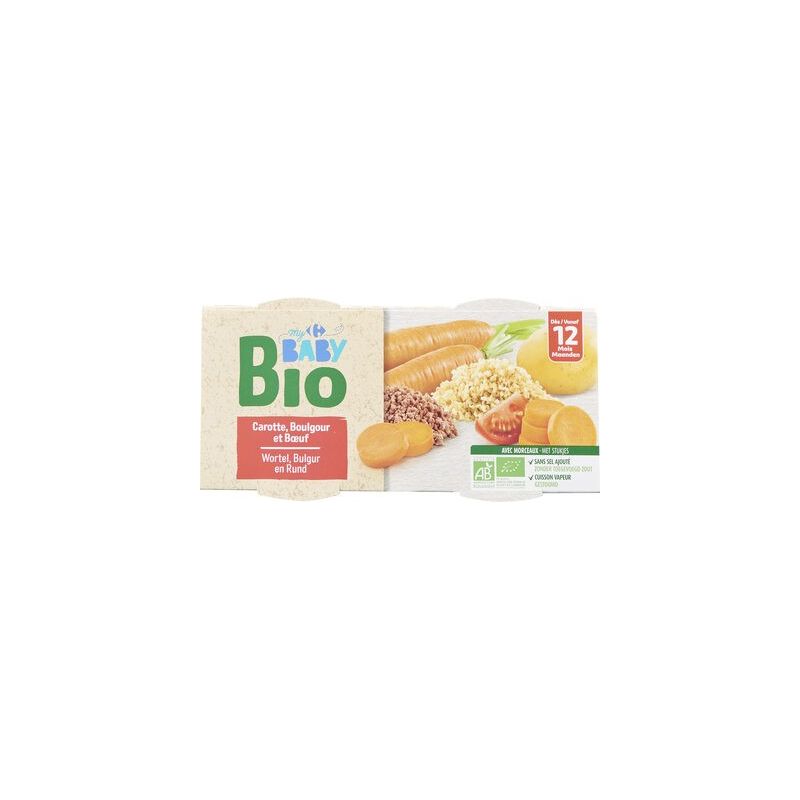 Crf Baby Bio 2X200G Carrotte Boeuf Boulghour