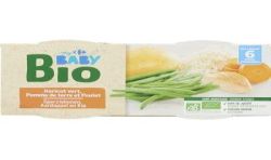 Crf Baby Bio 2X200G Plats Haricots Verts Poulet